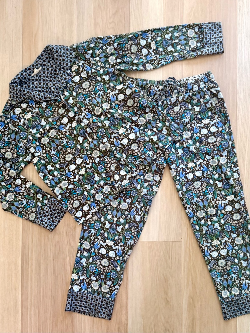 Vera Bradley Enchanted Woodland Cotton Pajama Set S